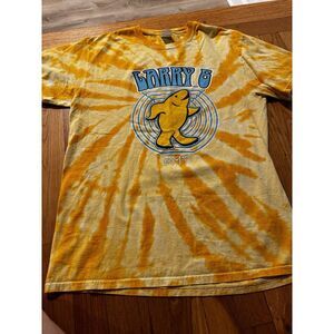 Barstool‎ Sports Men's Pardon My Take Larry Goldfish tie dye shirt Orange Sz M